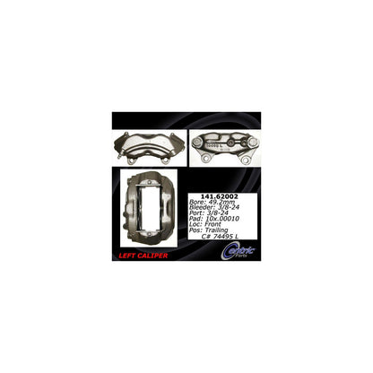 Stoptech Centric Semi-Loaded Brake Caliper - Front Left 141.62002