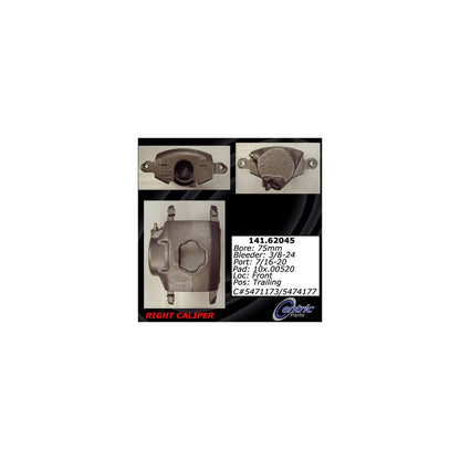 Stoptech Centric 71-78 Chevrolet Blazer Semi-Loaded Right Front Rebuilt Brake Caliper 141.62045