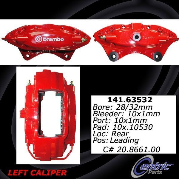 Centric Parts Disc Brake Caliper Semi-Loaded with Anti-Corrosion Finish for 2005-2019 Chrysler 300, Dodge Challenger, Charger, Magnum, Jeep Grand Cherokee