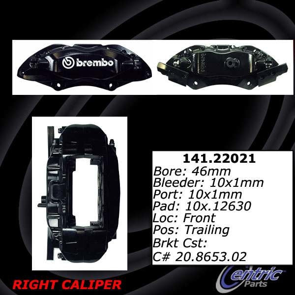 Centric Parts Disc Brake Caliper 142.22021