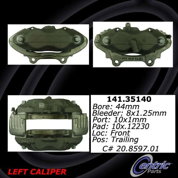 Centric Parts Disc Brake Caliper Posi Quiet Loaded for 2007-2014 Mercedes-Benz CL600 S400 S550 S600 SL550 142.35139