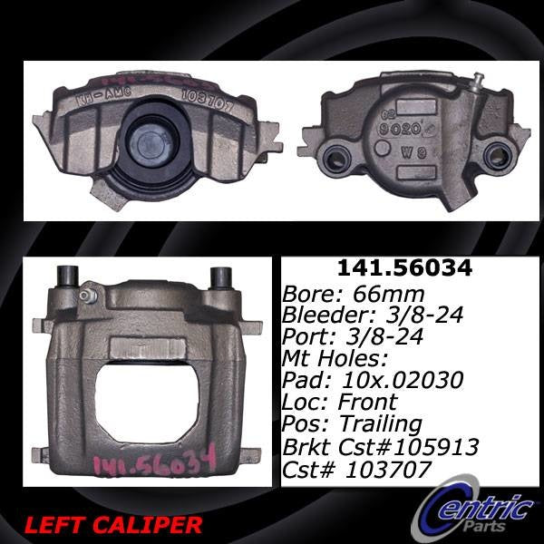 Centric Parts Disc Brake Caliper Posi Quiet Loaded for 1982-2006 American Motors & Hummer