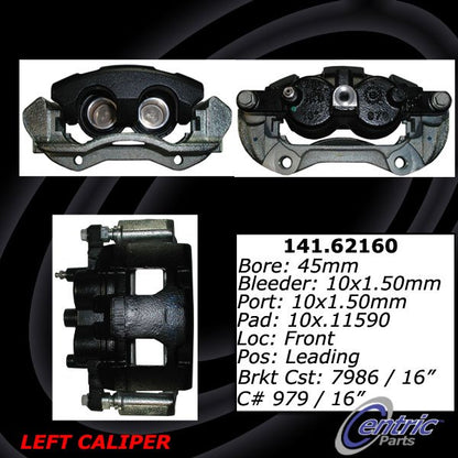 Centric Parts Disc Brake Caliper Posi Quiet Loaded for 2006-2011 Buick Lucerne, 2006-2013 Chevrolet Impala 142.62160
