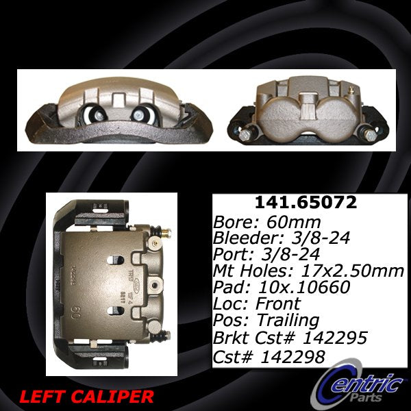 Centric Parts Disc Brake Caliper Posi Quiet Loaded for 2005-2016 Ford F-Series Super Duty