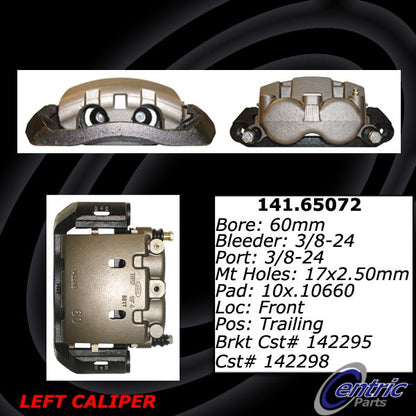 Centric Parts Disc Brake Caliper Posi Quiet Loaded for 2005-2016 Ford F-Series Super Duty