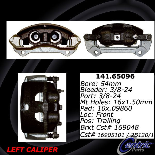 Centric Parts Disc Brake Caliper Posi Quiet Loaded for 2000-2020 Ford Expedition F-150 Lincoln Navigator 142.65096