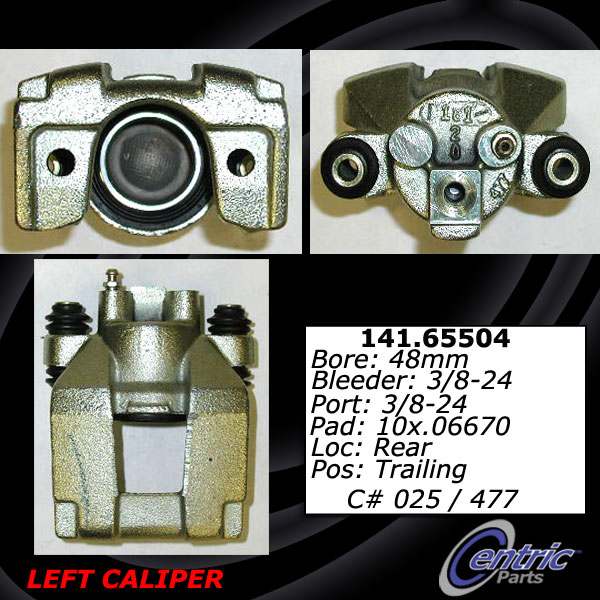 Centric Parts Disc Brake Caliper Posi Quiet Loaded for Ford Explorer 2001-1995, Explorer Sport 2002-2001, Ranger 2002-1998, Mercury Mountaineer 2001-1997 142.65503