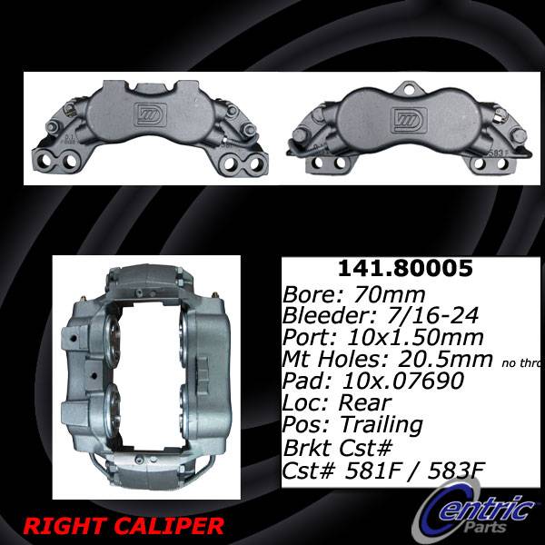 Centric Parts Disc Brake Caliper 142.80005