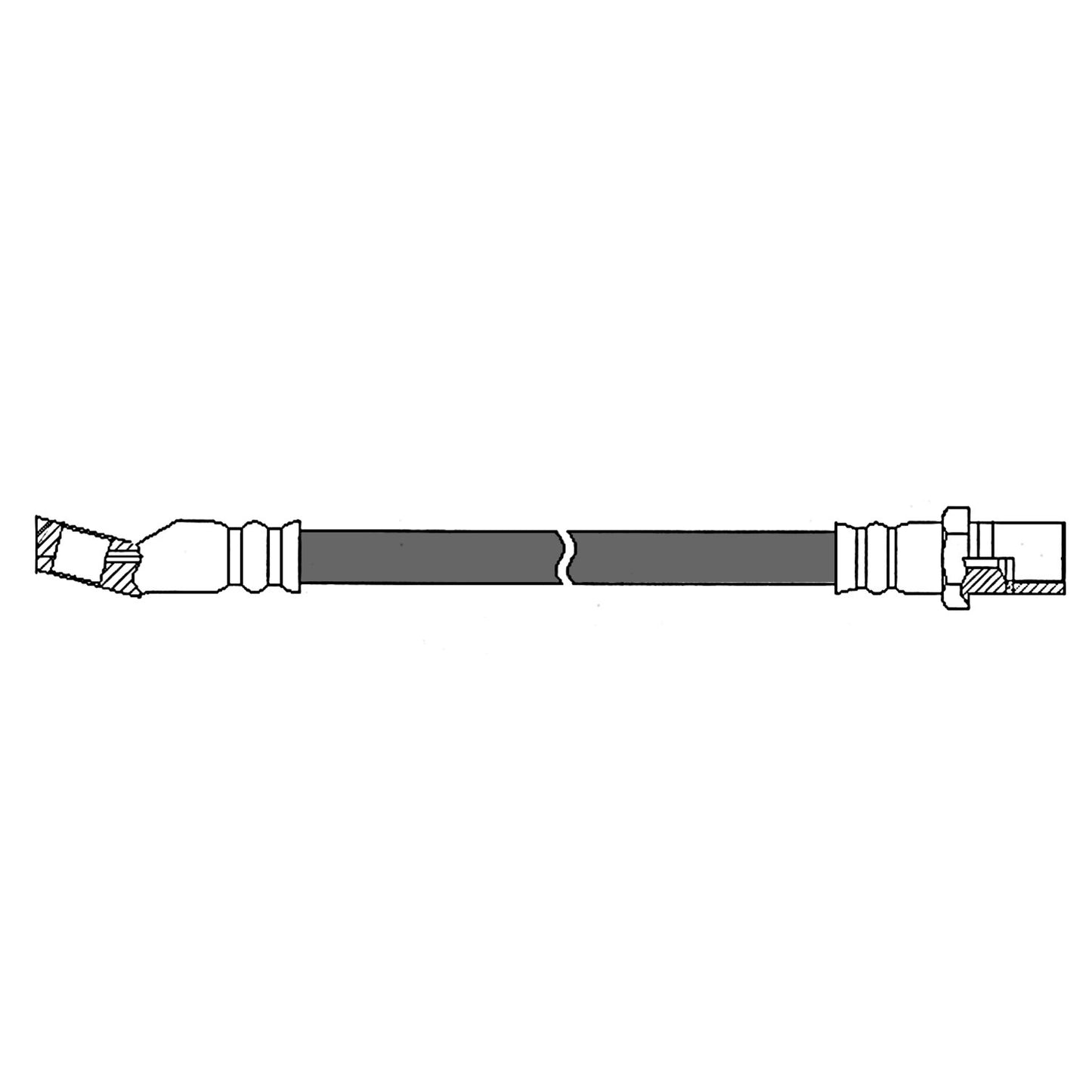 Centric Parts Brake Hydraulic Hose 150.04000