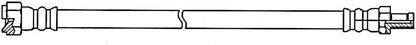Centric Parts Brake Hydraulic Hose for Renault R18i 1986-1981 Smart Fortwo 2015-2005 150.11303