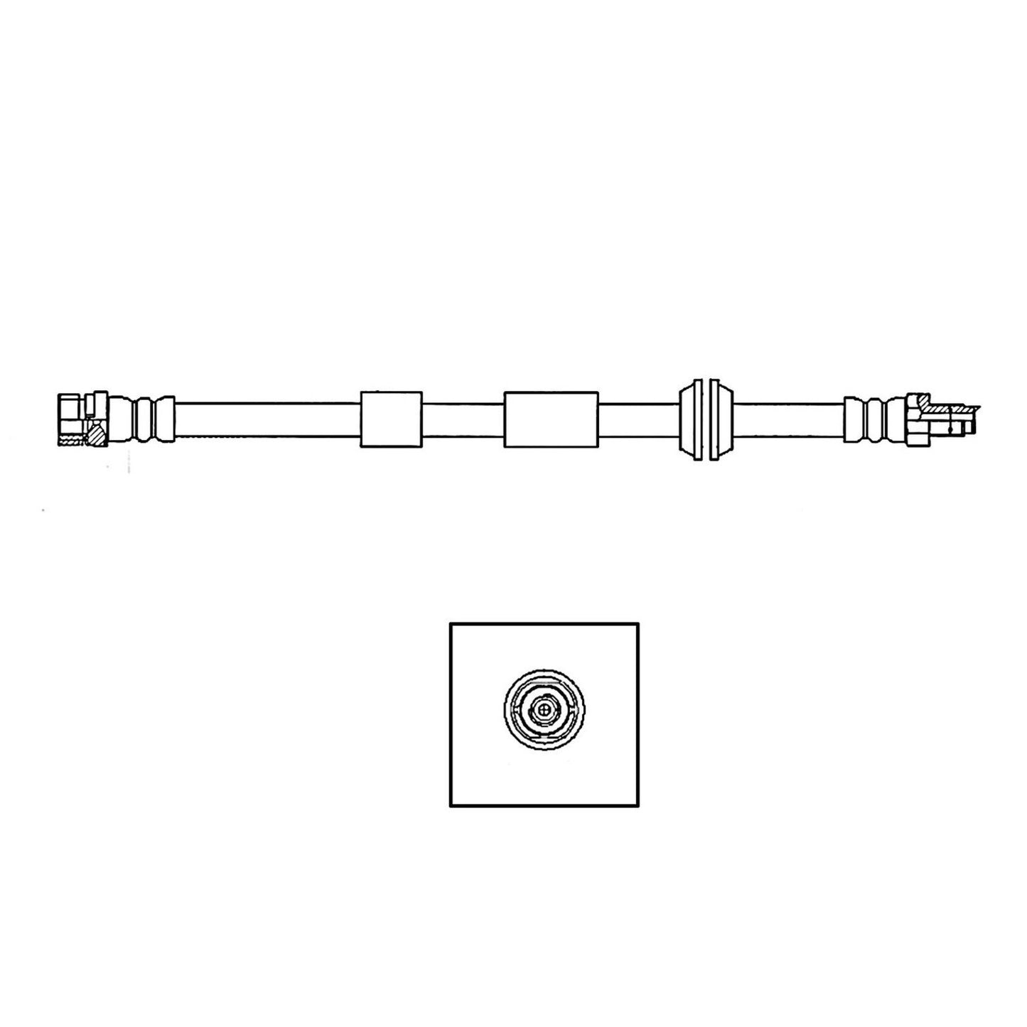 Centric Parts Brake Hose 150.20013