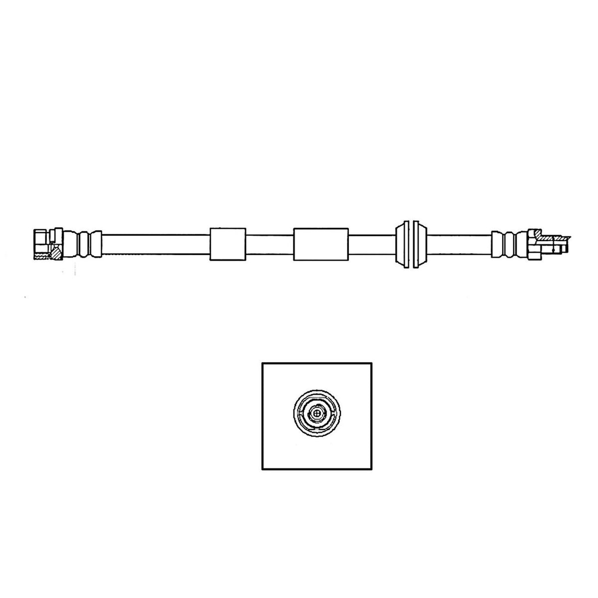 Centric Parts Brake Hose 150.20013