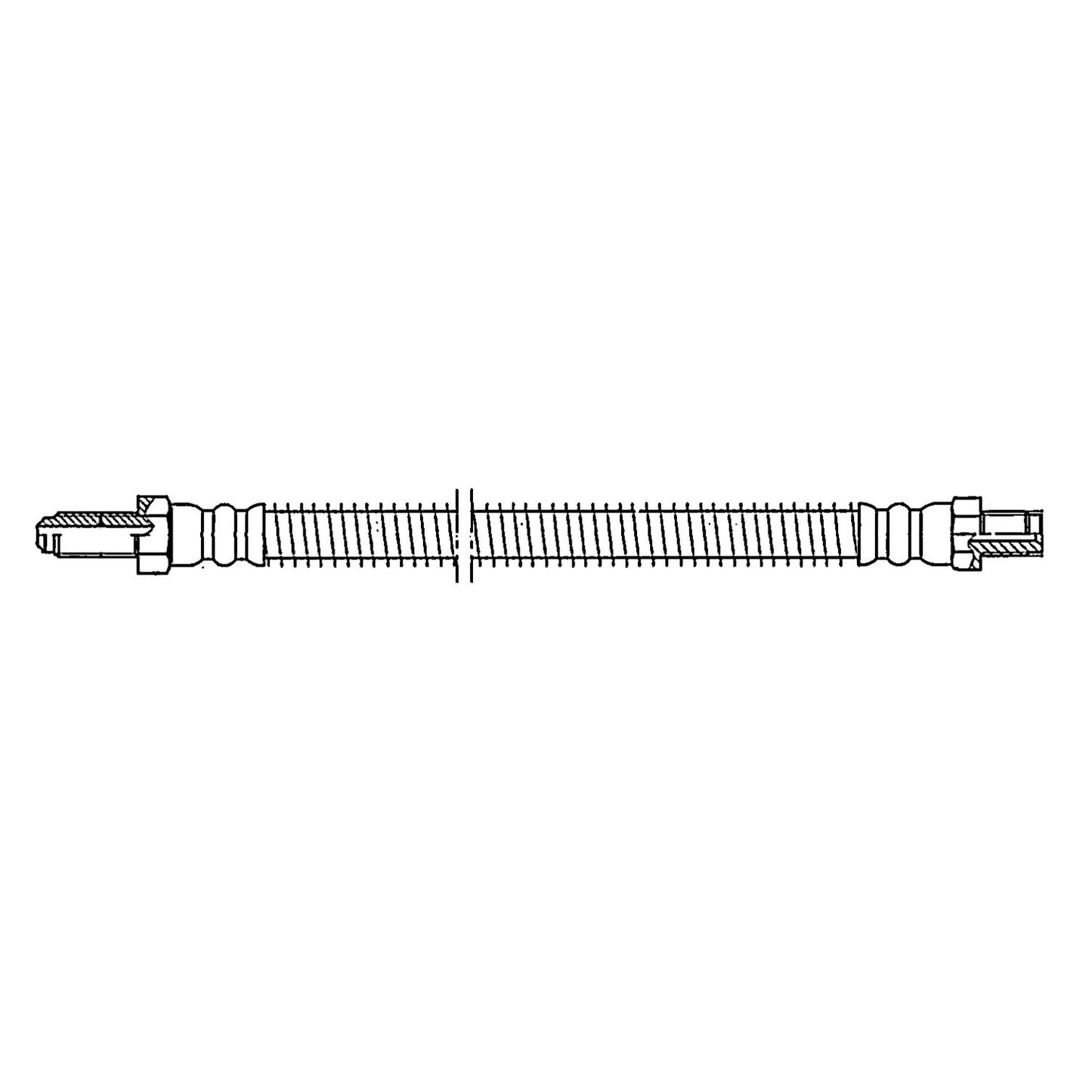 Centric Parts Brake Hydraulic Hose for Jaguar Vanden Plas 1994-1990 XJ6 1993-1990 XJ12 1994 150.20301