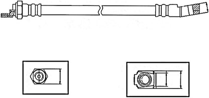 Centric Parts Brake Hose 150.20304