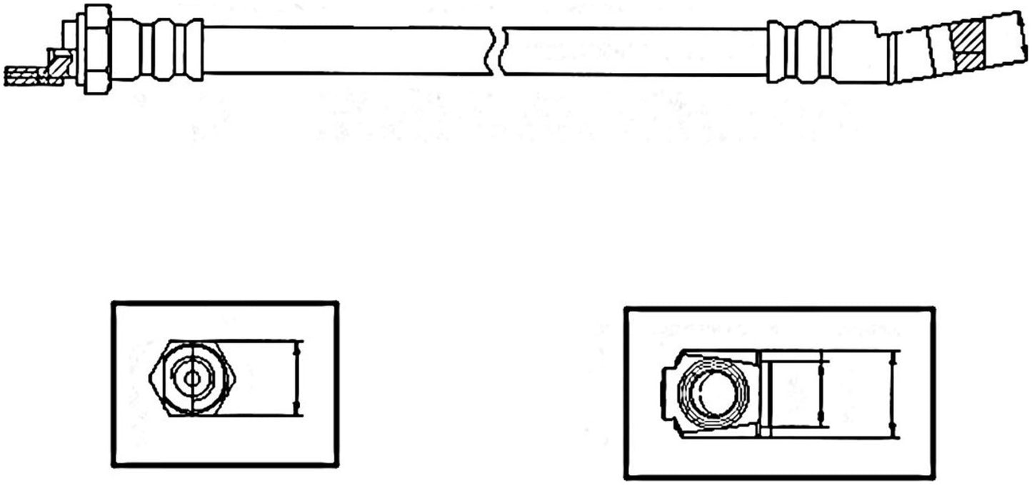 Centric Parts Brake Hydraulic Hose 150.20304