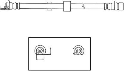 Centric Parts Brake Hydraulic Hose 150.22005