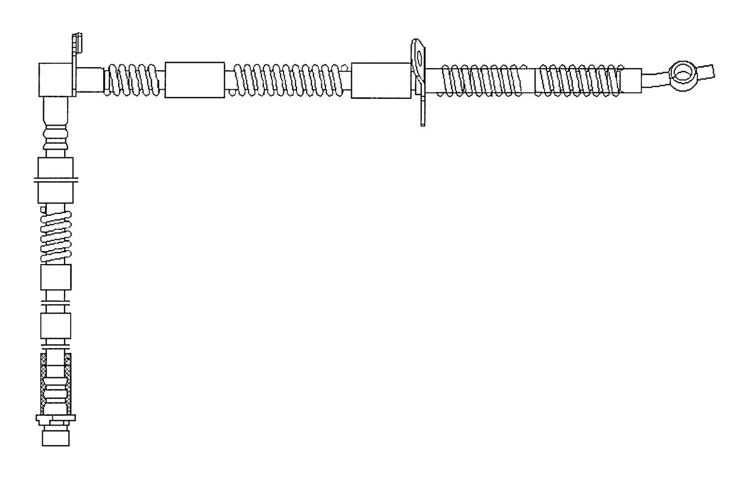 Centric Parts Brake Hydraulic Hose 150.22009