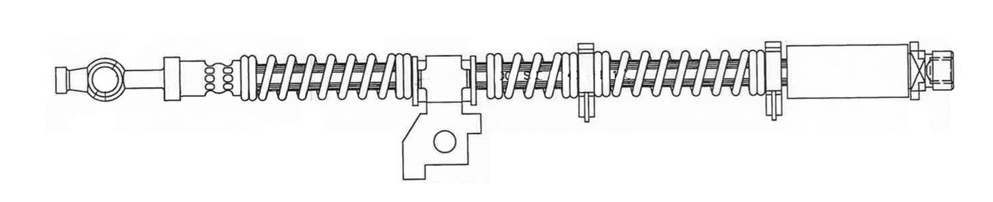 Centric Parts Brake Hydraulic Hose 150.22304