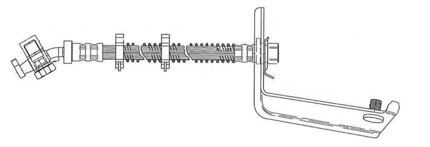 Centric Parts Brake Hydraulic Hose 150.22305