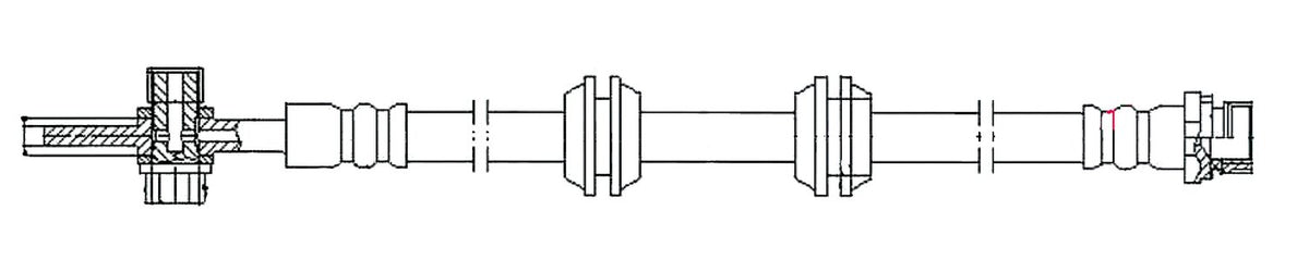 Centric Parts Brake Hose 150.22310