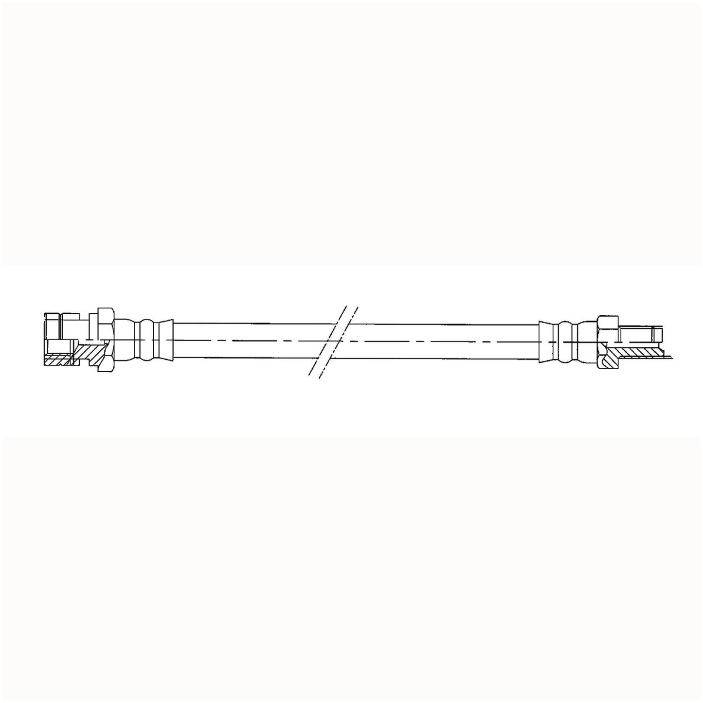 Stoptech Centric 54-64 Volkswagen Beetle Front Brake Hose 150.33000
