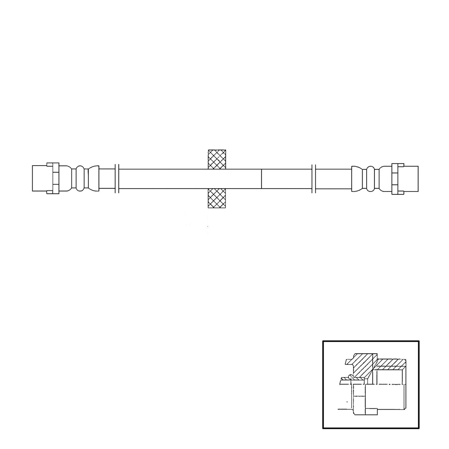 Centric Parts Brake Hose 150.33024