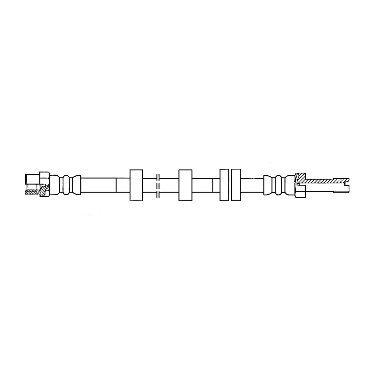 Centric Parts Brake Hydraulic Hose 150.33025