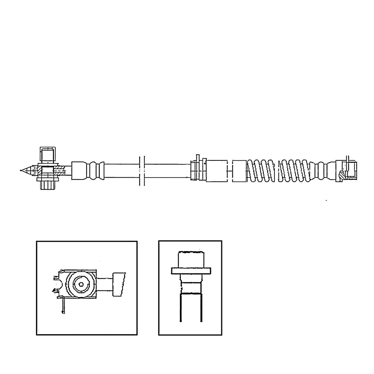 Centric Parts Brake Hydraulic Hose for 2006-2015 Audi and Volkswagen Models 150.33062