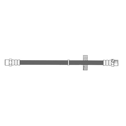 Centric Parts Brake Hydraulic Hose for 1991-1990 Audi 100 150.33331