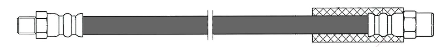 Centric Parts Brake Hydraulic Hose 150.33345