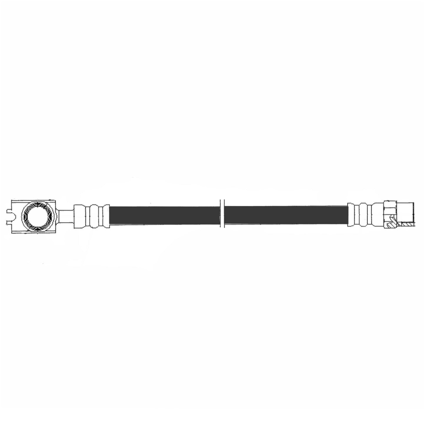 Centric Parts Brake Hydraulic Hose for 2000-2003 Audi A8 Quattro S8 150.33358