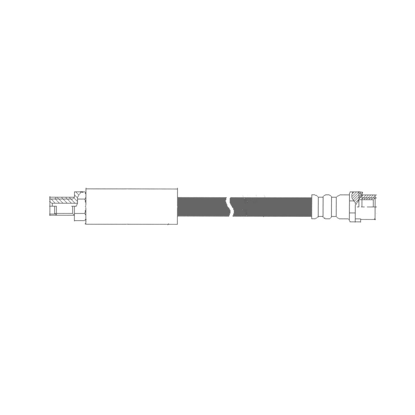 Centric Parts Brake Hydraulic Hose 150.34009