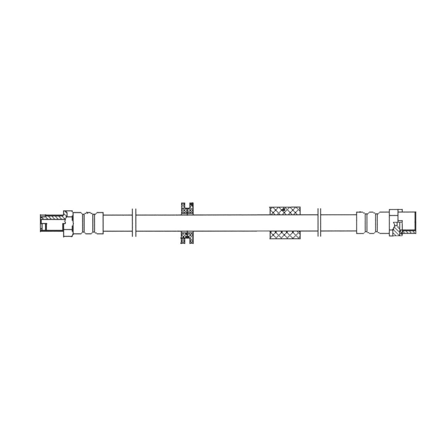 Centric Parts Brake Hydraulic Hose 150.34017