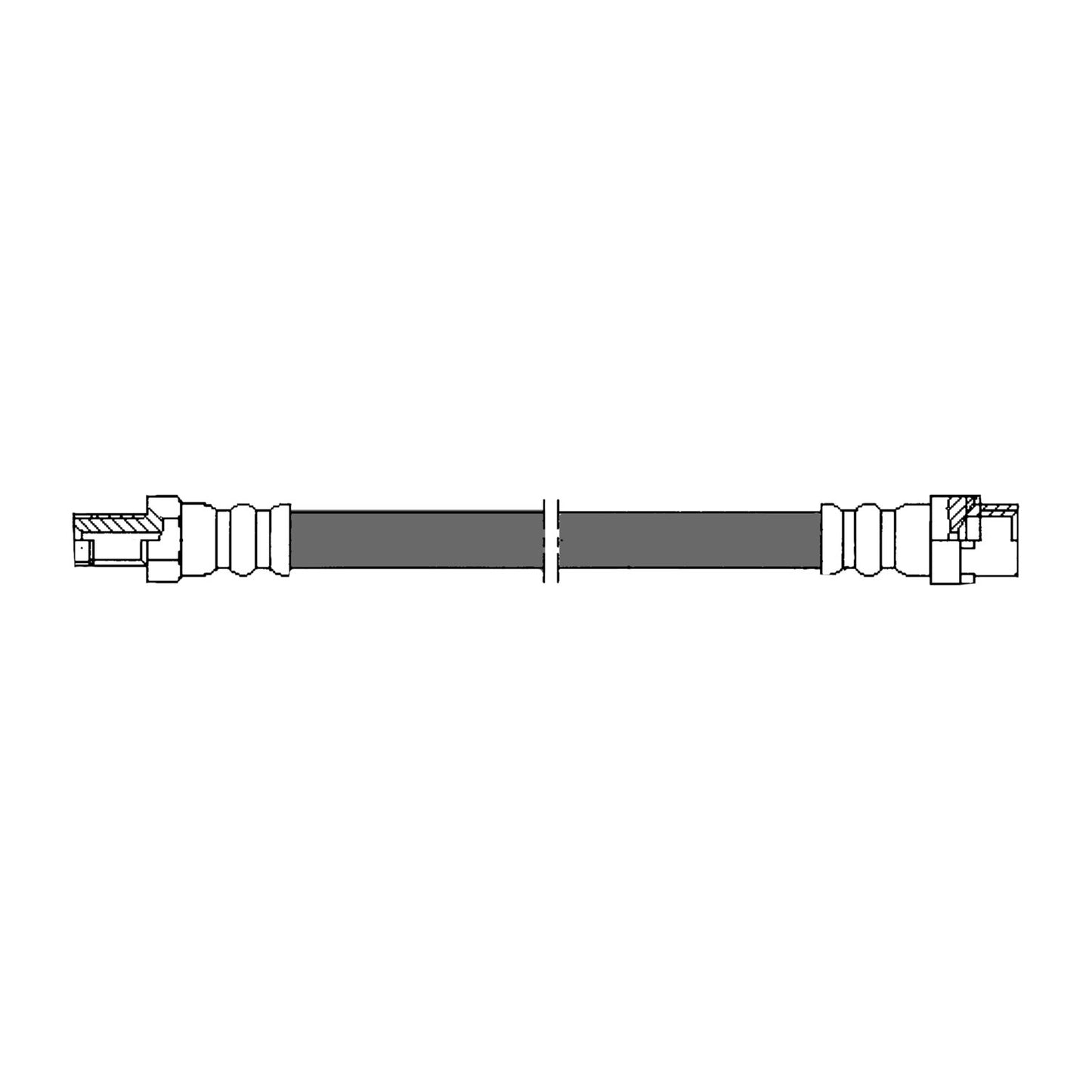 Centric Parts Brake Hydraulic Hose for 2012-2021 BMW 3 Series (120i, 128i, 135i, 230i, 320i, 328) 150.34318