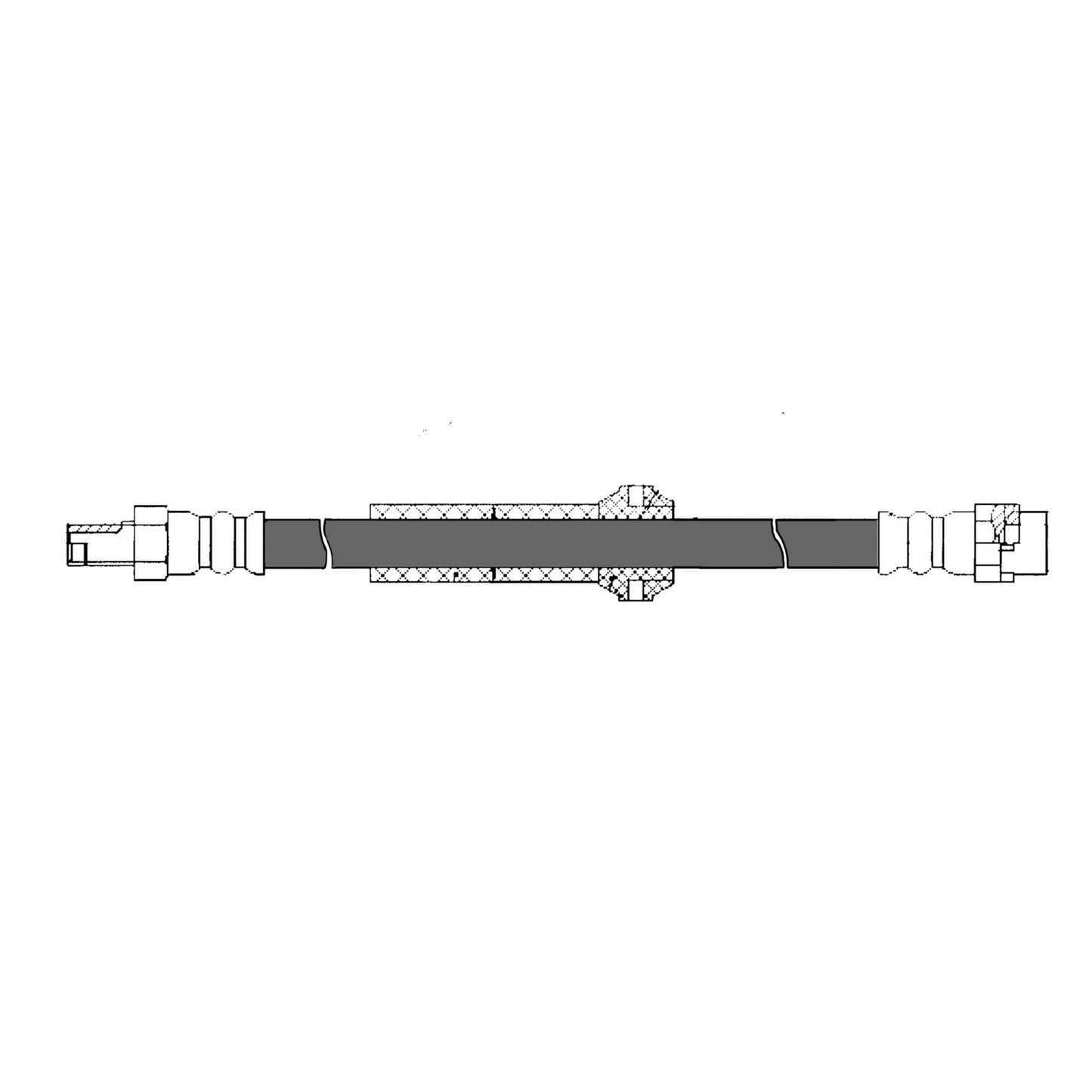 Centric Parts Brake Hydraulic Hose for 2007-2016 Mini Cooper 150.34322
