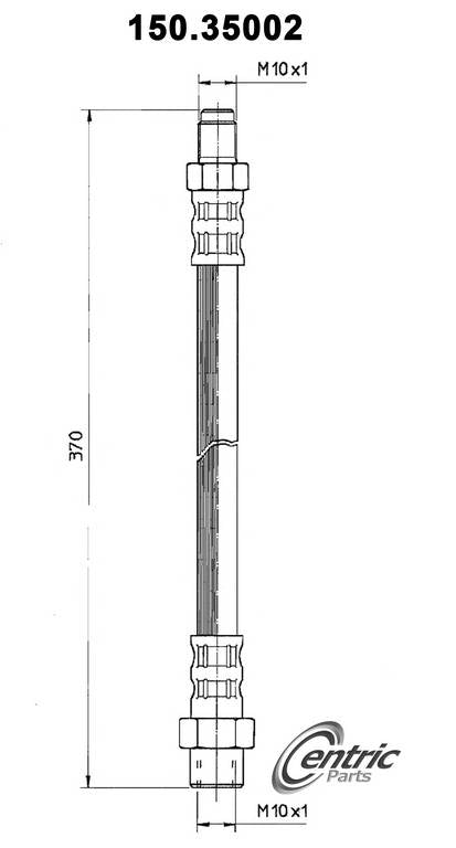 Centric Parts Brake Hydraulic Hose 150.35002