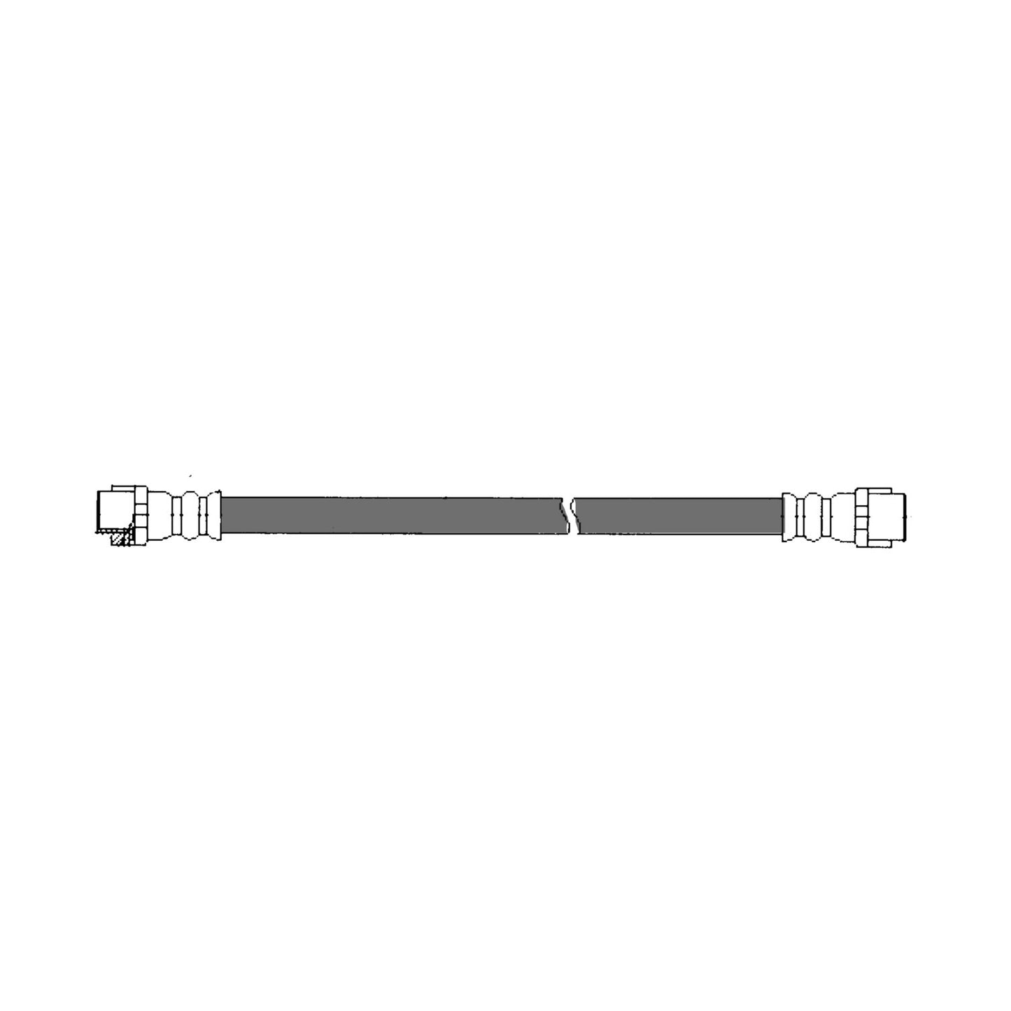 Centric Parts Brake Hydraulic Hose for 1998-2003 Mercedes-Benz E320 2000-2002 E430 150.35019