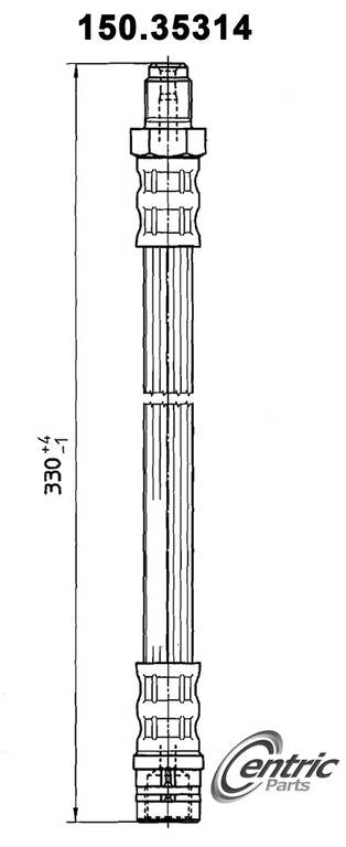 Centric Parts Brake Hose 150.35314