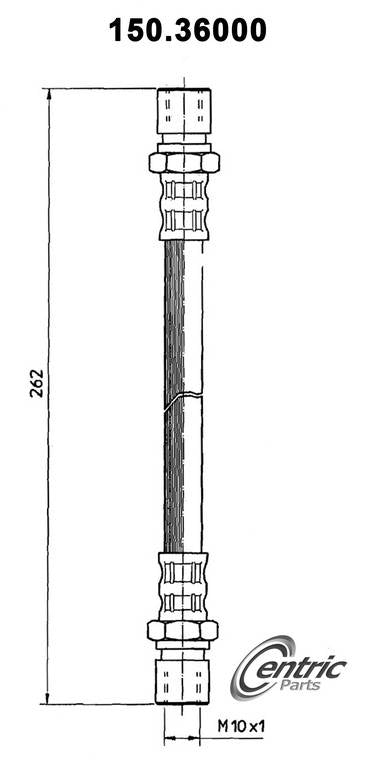 Centric Parts Brake Hose 150.36000