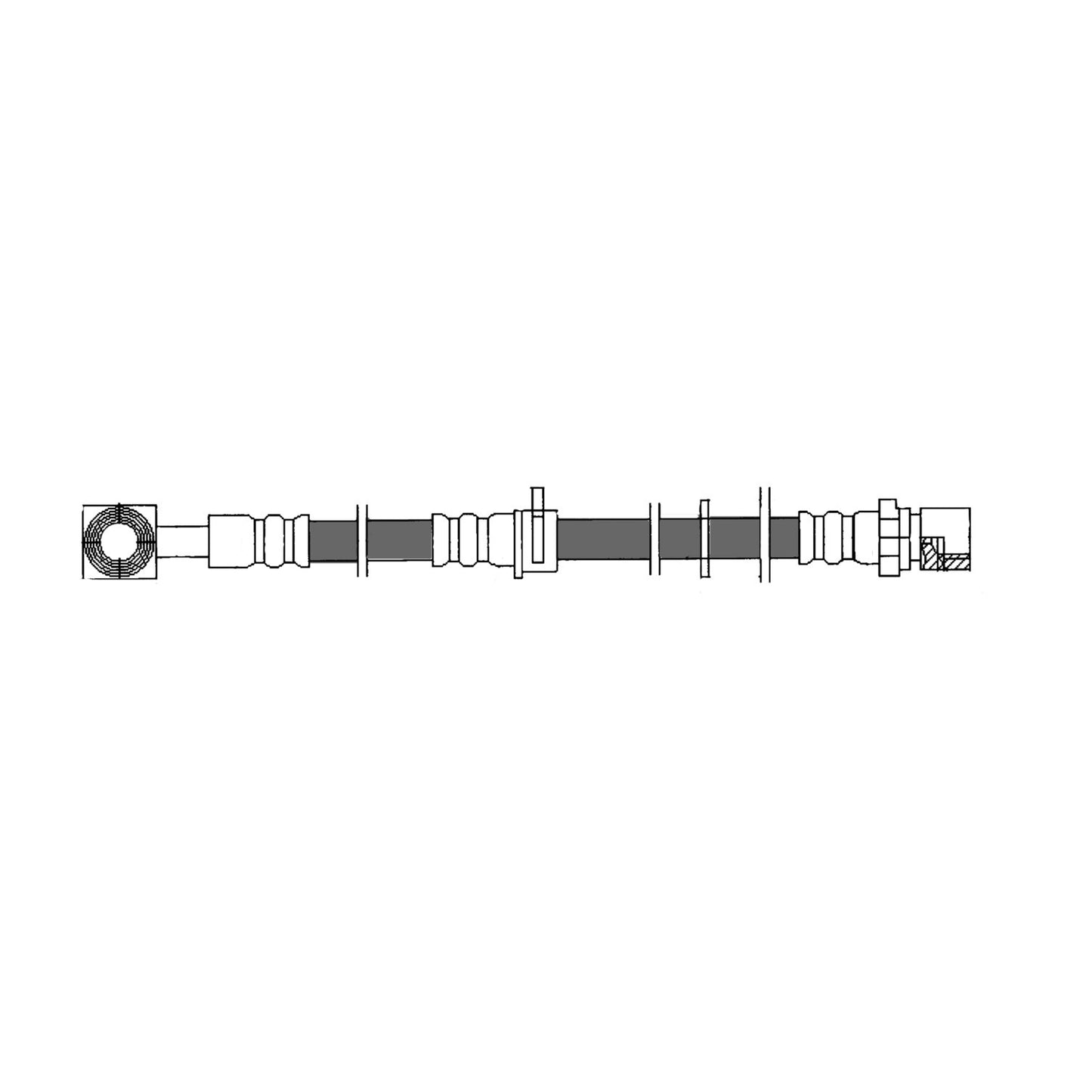 Stoptech Centric 99-10 Saab 9-5 Brake Hose - Front 150.36007