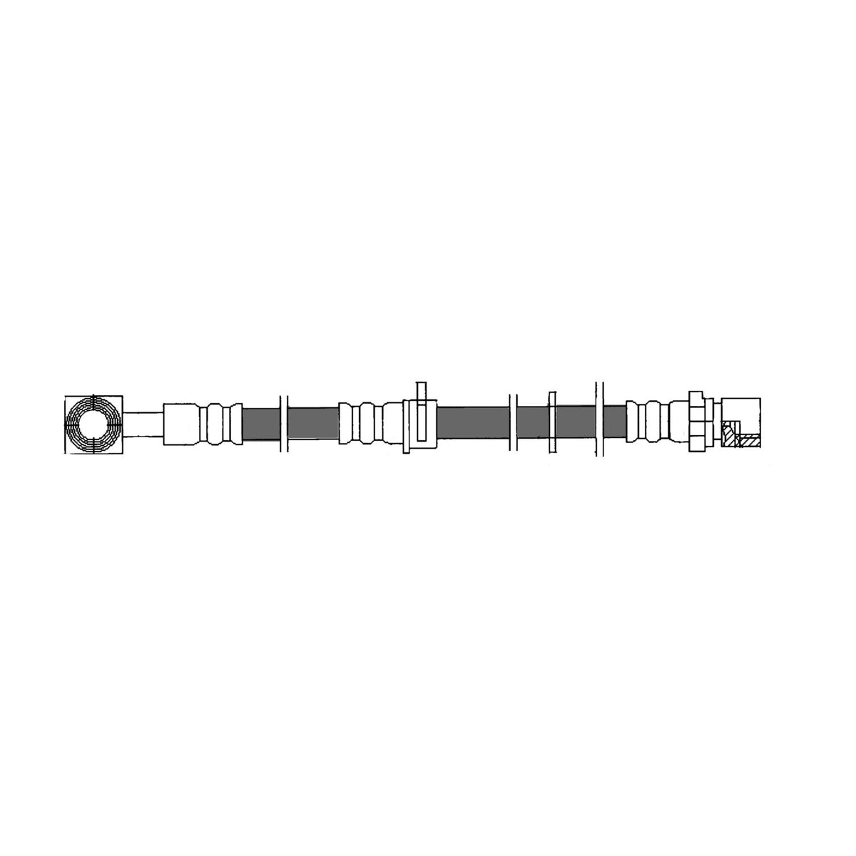 Stoptech Centric 99-10 Saab 9-5 Brake Hose - Front 150.36007