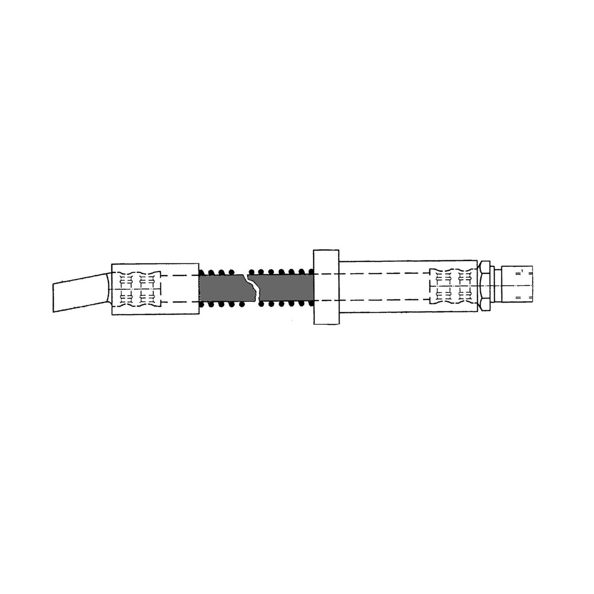Centric Parts Brake Hose 150.37017