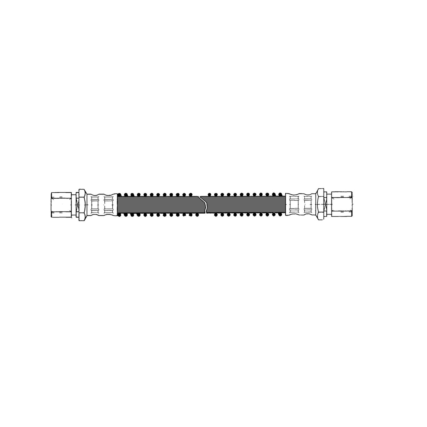 Centric Parts Brake Hydraulic Hose for Porsche 911 1989-1998 150.37019