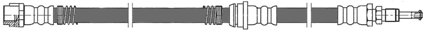 Centric Parts Brake Hydraulic Hose 150.37027