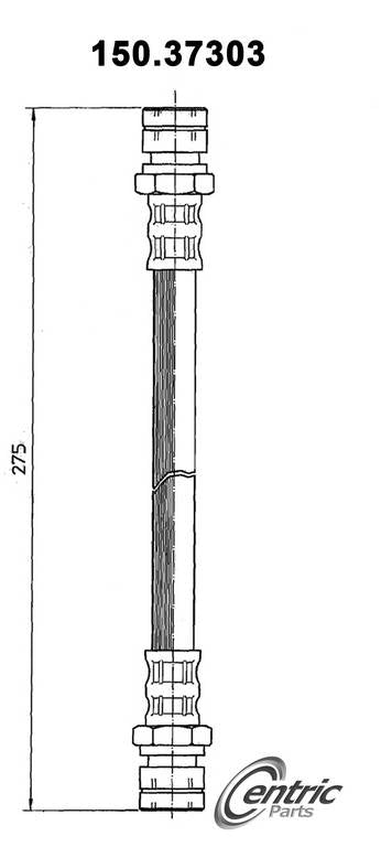 Centric Parts Brake Hydraulic Hose 150.37303