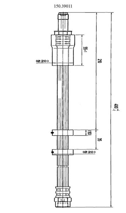Centric Parts Brake Hose 150.39011