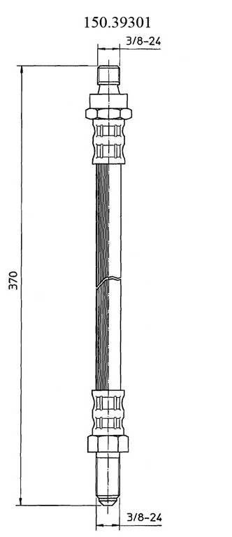 Centric Parts Brake Hose 150.39301