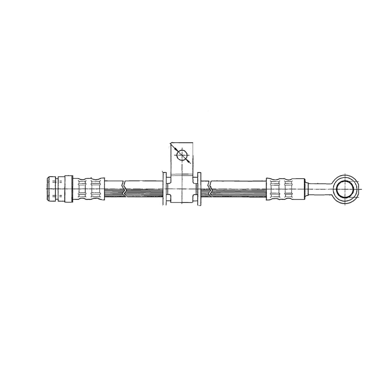 Centric Parts Brake Hose 150.40003