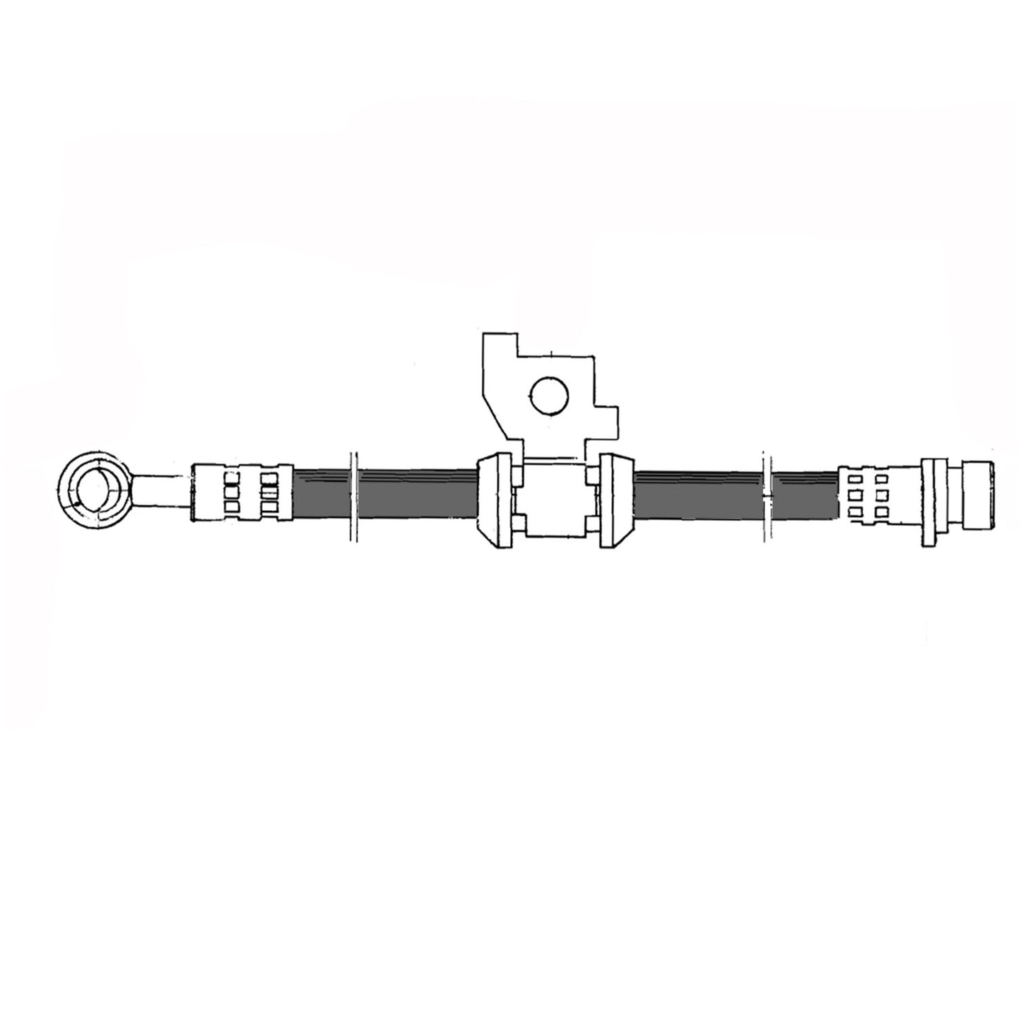Centric Parts Brake Hydraulic Hose for 1984-1985 Honda Accord 150.40010