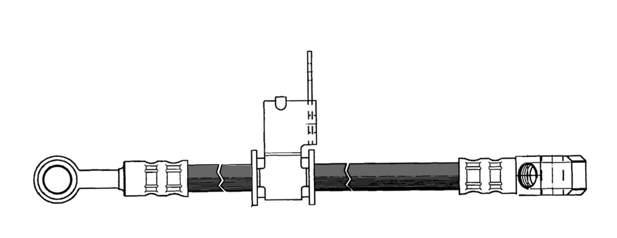 Centric Parts Brake Hose 150.40013